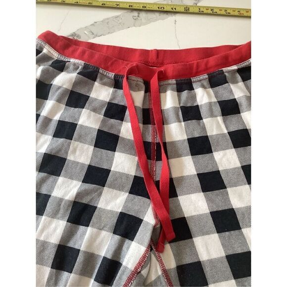 Hanna Andersson Womens Buffalo Check Henley Top Sz M Jogger Pants XL - Picture 9 of 12